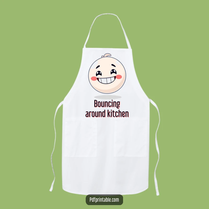 Funny Bouncy Ball Chef Apron: Cook with Playful Energy