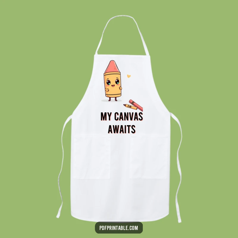 Funny Art Master Apron: Character drawing funny shape, a humorous gift for creators.