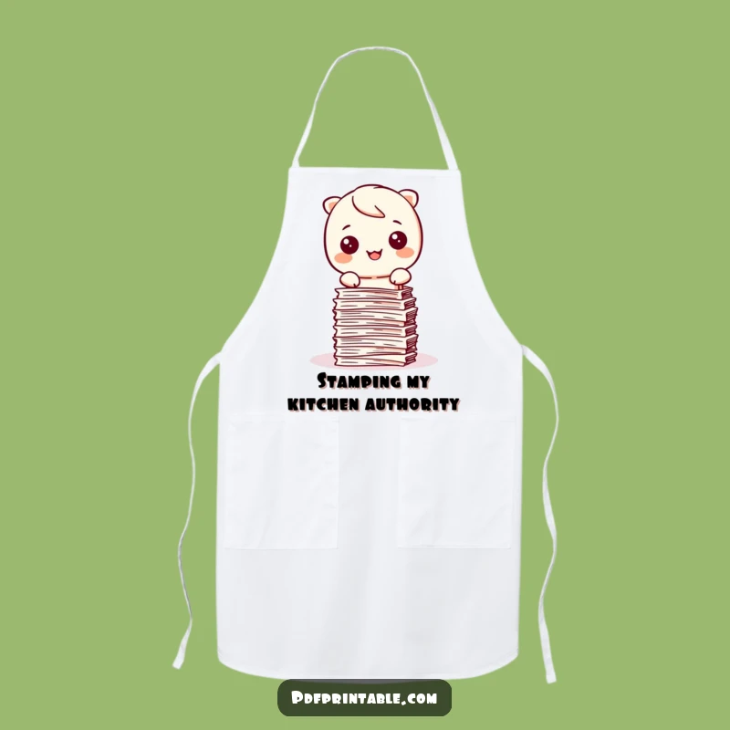 Funny Kawaii Organizer Apron: Work with Precision and Happy Stamping Flair