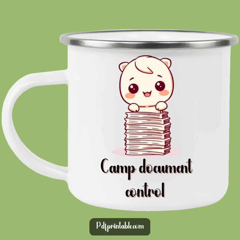 Adventure-Ready Funny Kawaii Organizer Camping Mug: Your Neat Trail Companion
