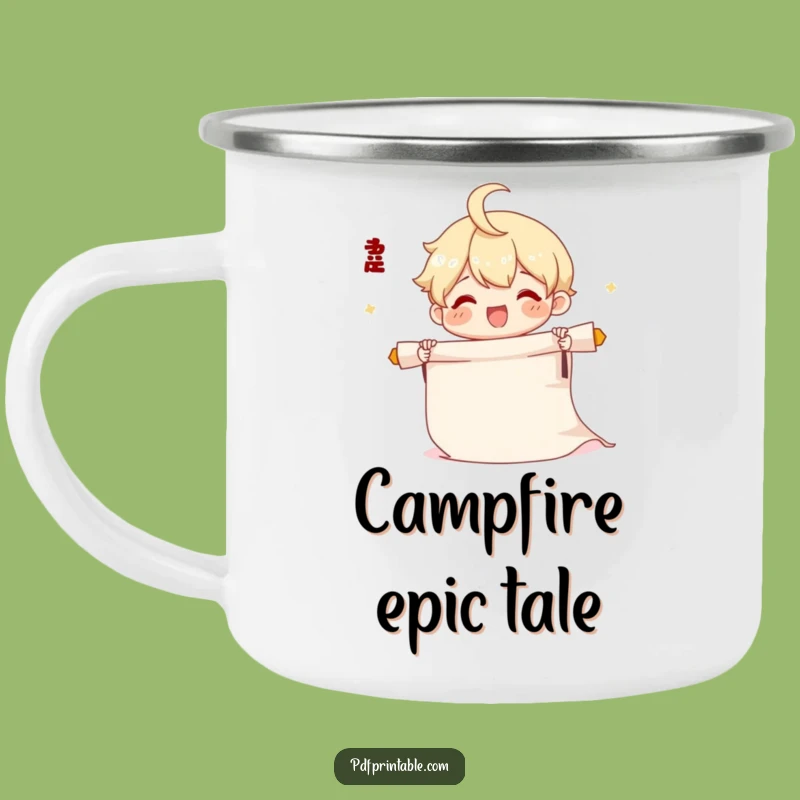 Adventure Scrolls: Funny Scroll Camping Mug, Your Ultimate Funny Gift!