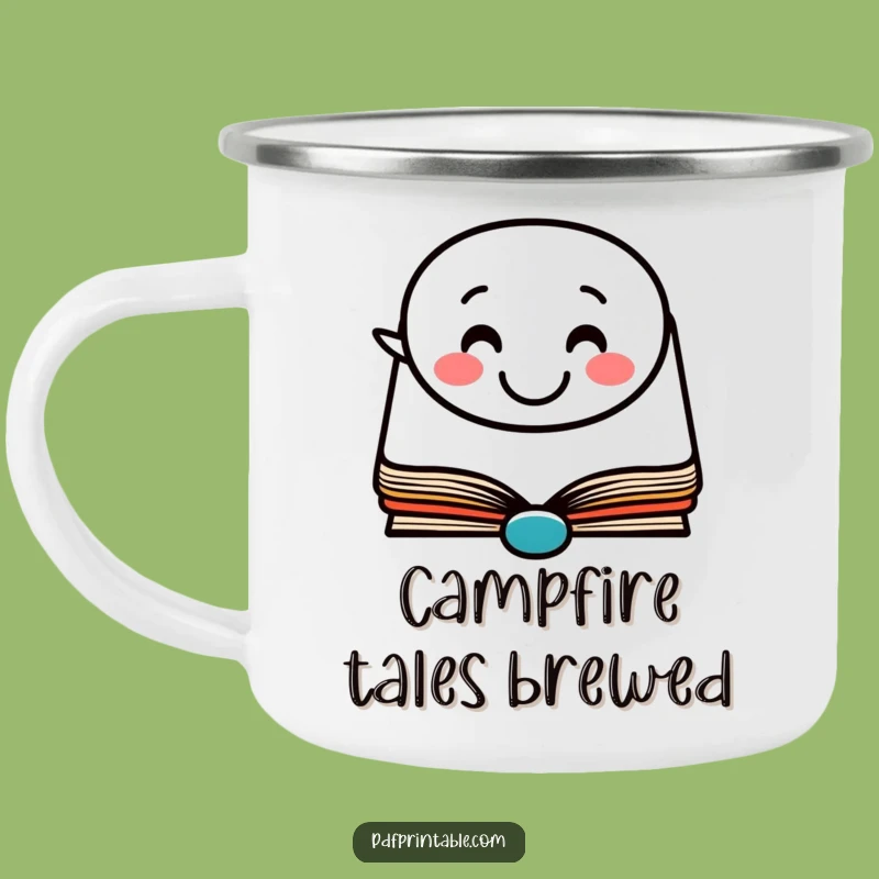 Funny Book Camping Mug: Enjoy Your Drink with Literary Cheer