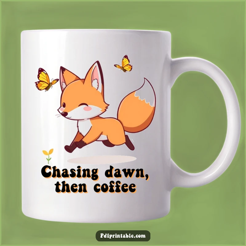 Funny Fox Butterfly Mug: A Whimsical & Hilarious Gift For Nature Lovers