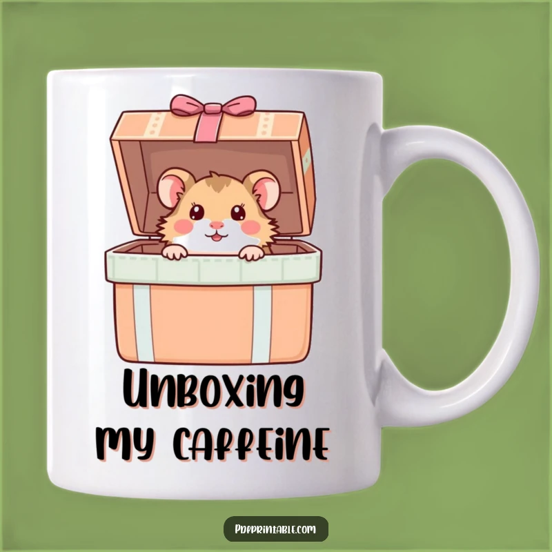 Funny Hamster Gift Box Mug: Hilarious Surprise for Curiosity Lovers