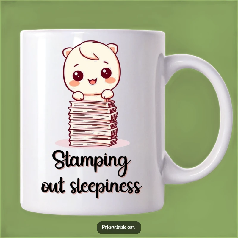 Funny Kawaii Organizer Mug: Get Your Life Together with this Happy Stamper Gift