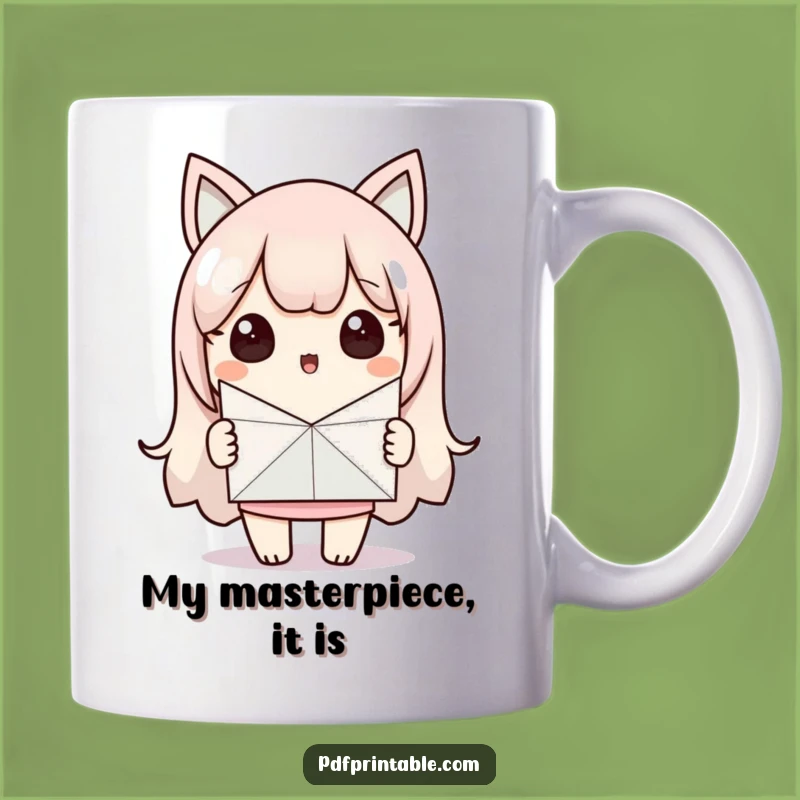 Funny Kawaii Paper Crafter Mug - A Surprised Crafter Gifts Present