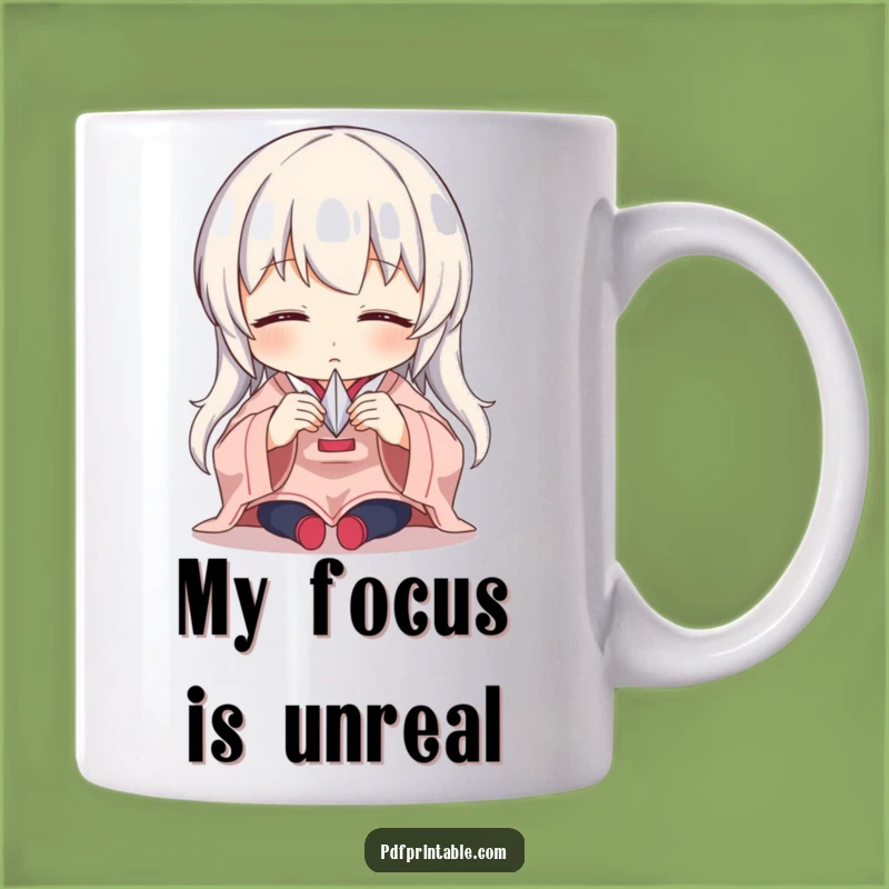 Funny Origami Master Mug: Dedicated character folding paper crane, a perfect thoughtful gift.