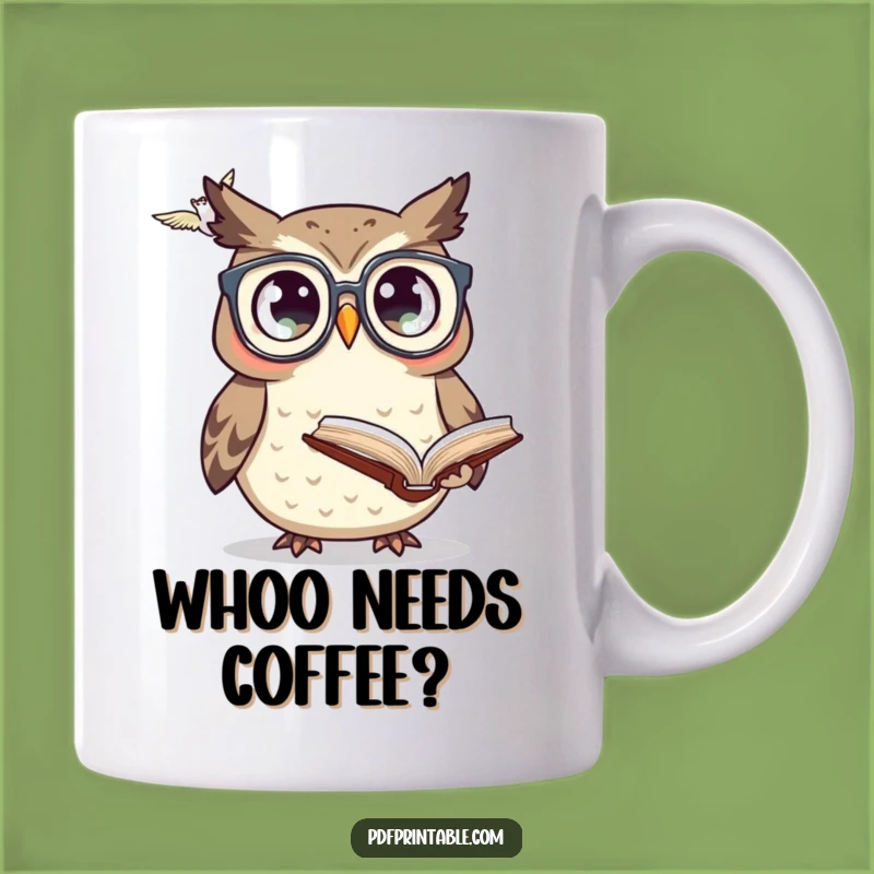 Funny Owl Glasses Book Mug: A Hilarious Gift For Book Lovers & Nerds