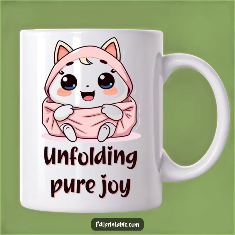 Funny Kawaii Unfolder Mug - Giggling Creator Gifts Present