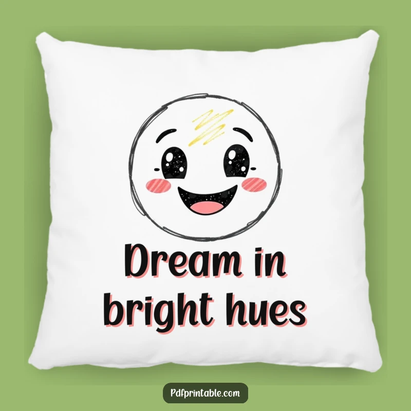 Cozy Funny Crayon Smile Pillow: Soft and Hilarious Home Decor Gift
