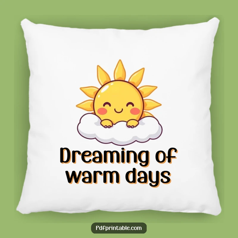Funny Sun Character Pillow: Cozy Comfort with a Touch of Sunshine