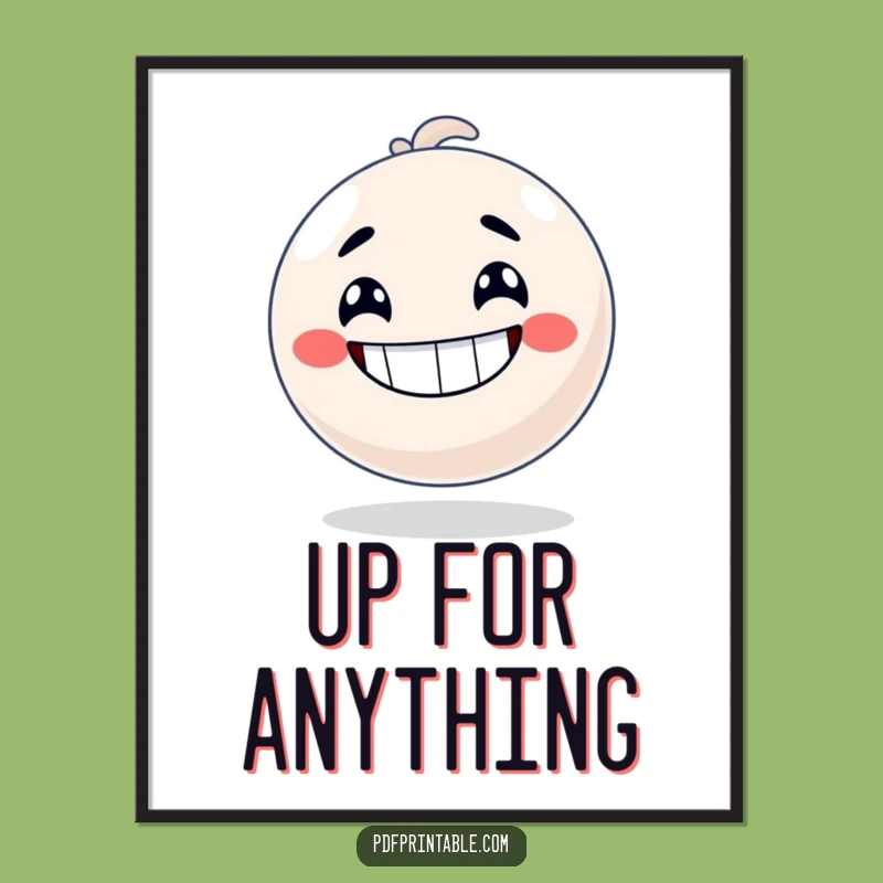 Funny Bouncy Ball Poster: Art That Radiates Energy