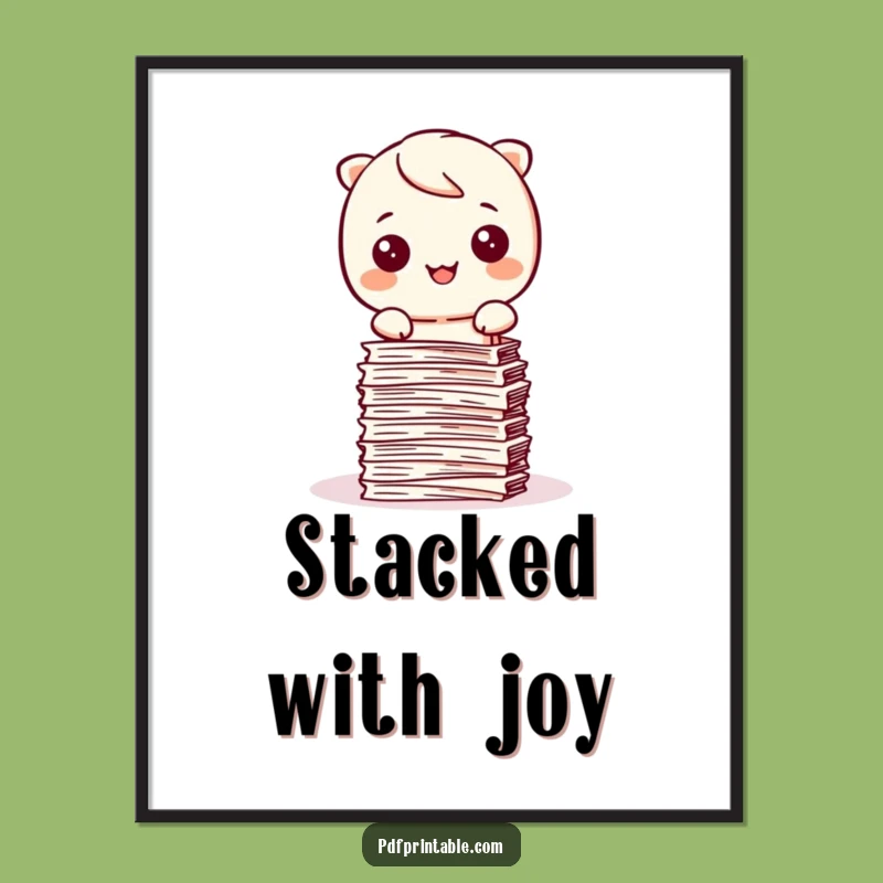 Funny Kawaii Organizer Poster: Decorate with Neatness and Happy Stamping Vibes