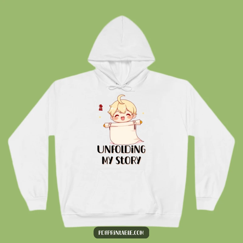 Cozy Discovery: Funny Scroll Unrolling Hoodie, a Perfect Funny Gift!