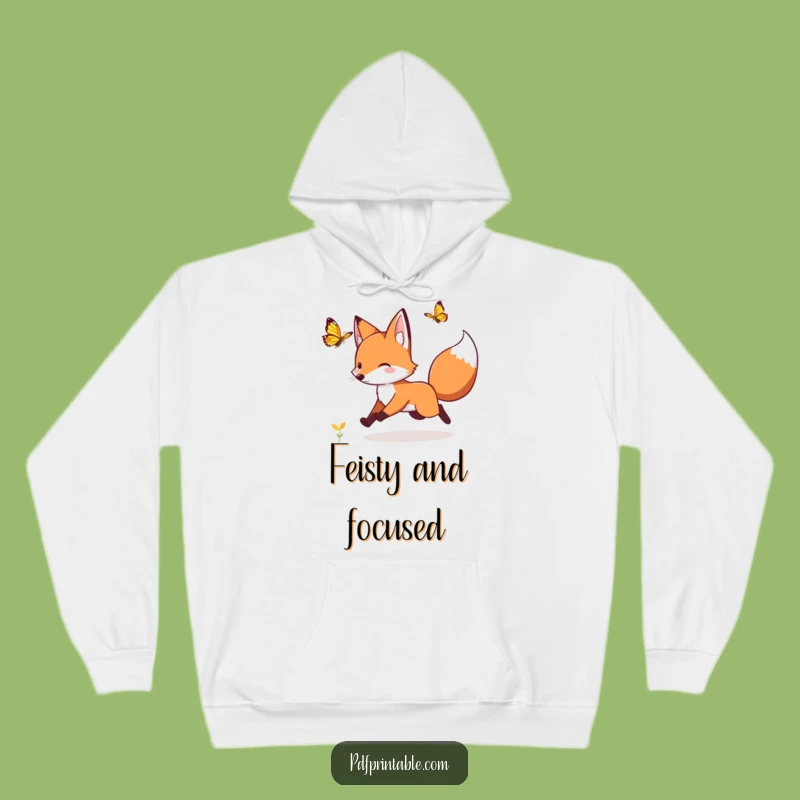Funny Fox Butterfly Hoodie: Cozy Up With Whimsical, Hilarious Comfort