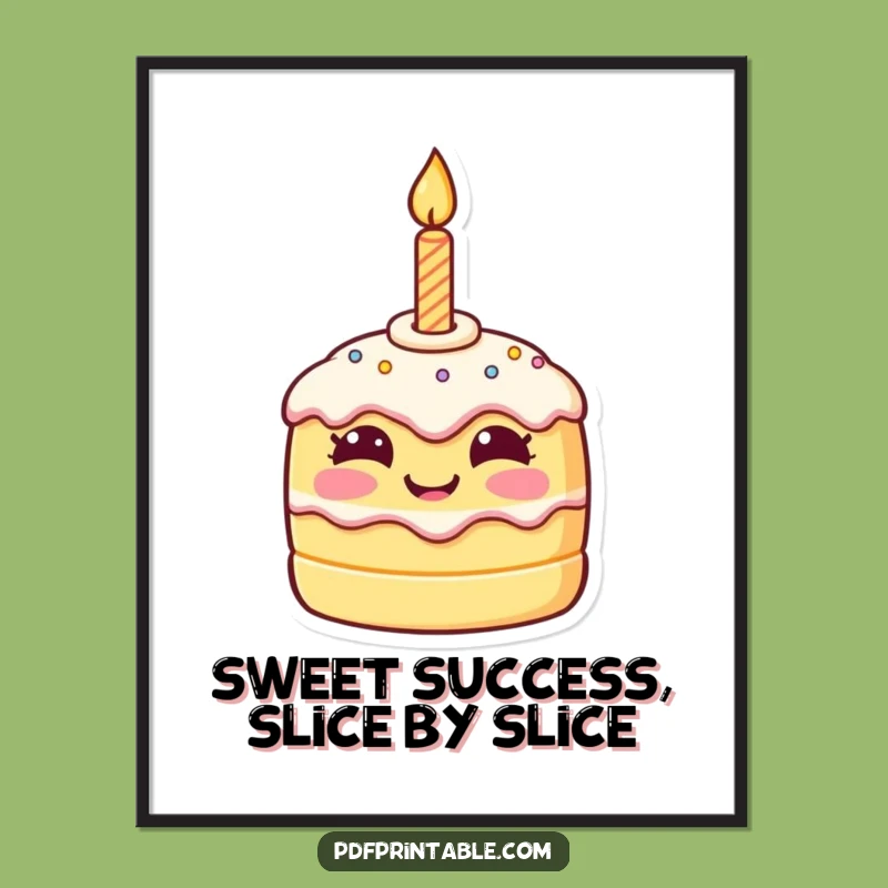 Free Printable Cake Art: Whimsical Downloadable for a Cheerful Home