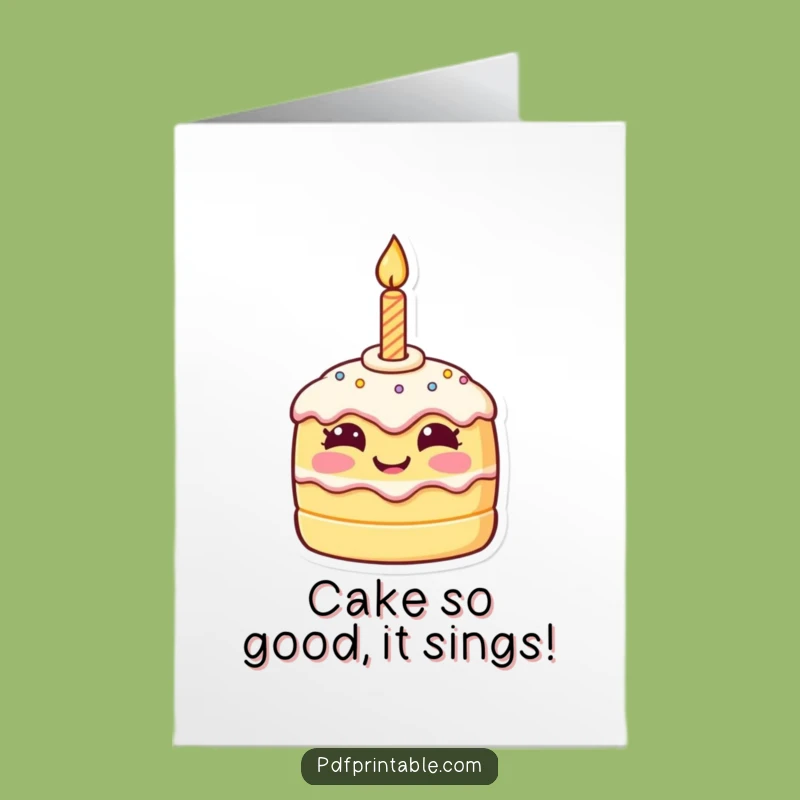 Free Printable Birthday Cake Card: Hilarious Downloadable Gift for Laughs