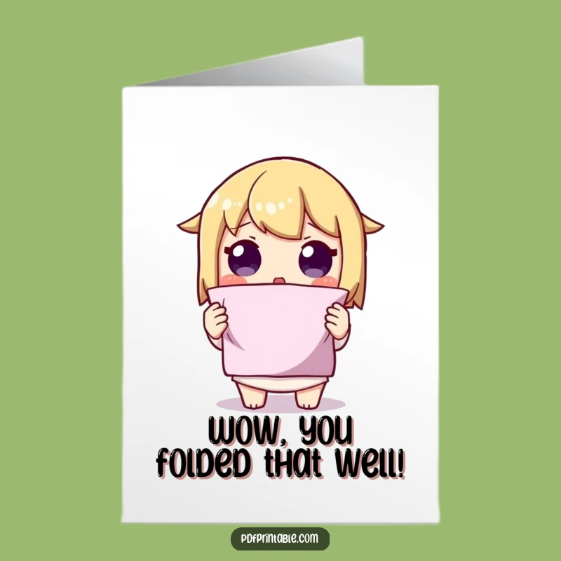 Free Printable Surprise Fold Congrats Card: Amazing!, Downloadable Cheers!