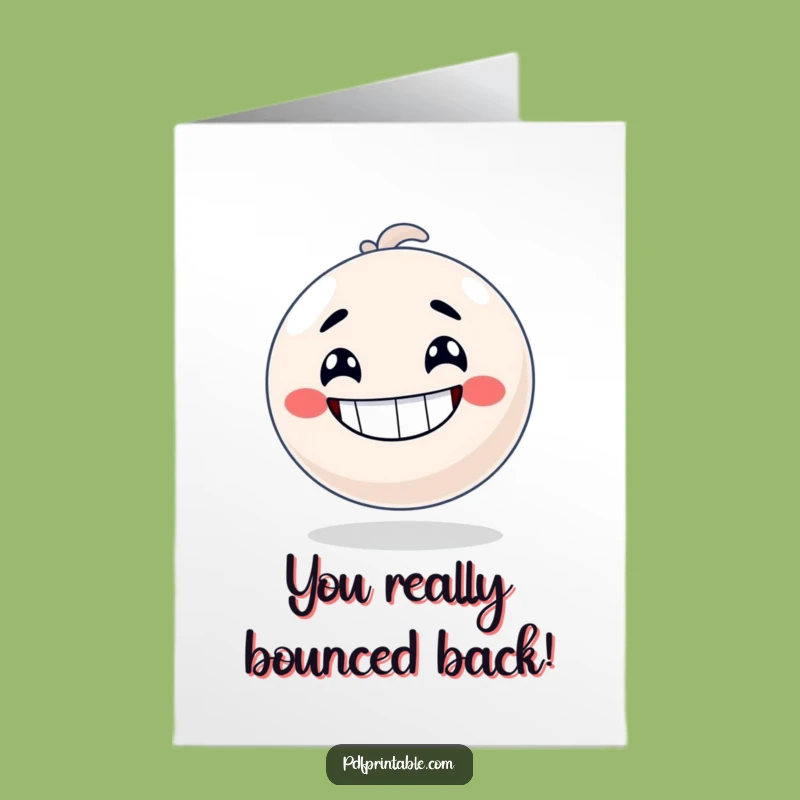 Free Printable Congrats Card: Bouncy Ball Energy for Celebrating Big Wins