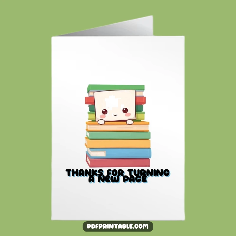 Free Printable Thank You Card: Peek-a-Boo Thanks - Downloadable DIY Funny Gift