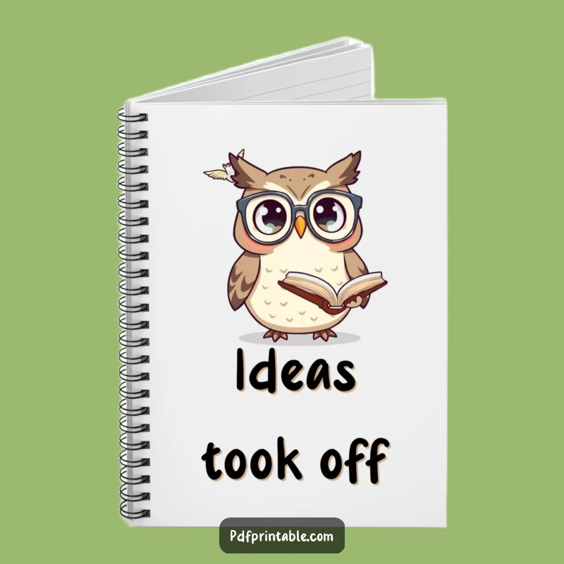 Funny Owl Glasses Book Notebook: Jot Down Wise Ideas With This Hilarious Journal