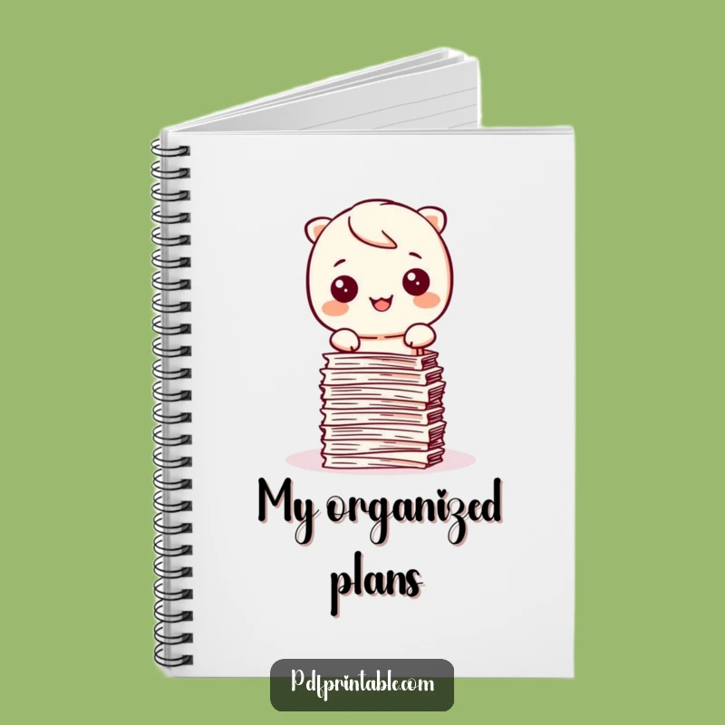Funny Kawaii Organizer Notebook: Jot Down Your Tasks with Neatness and Joy