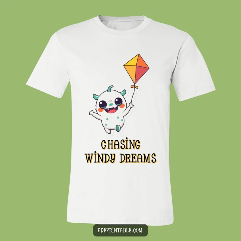 Funny Monster Kite Tee: Wear Your Playful Spirit High and Proud