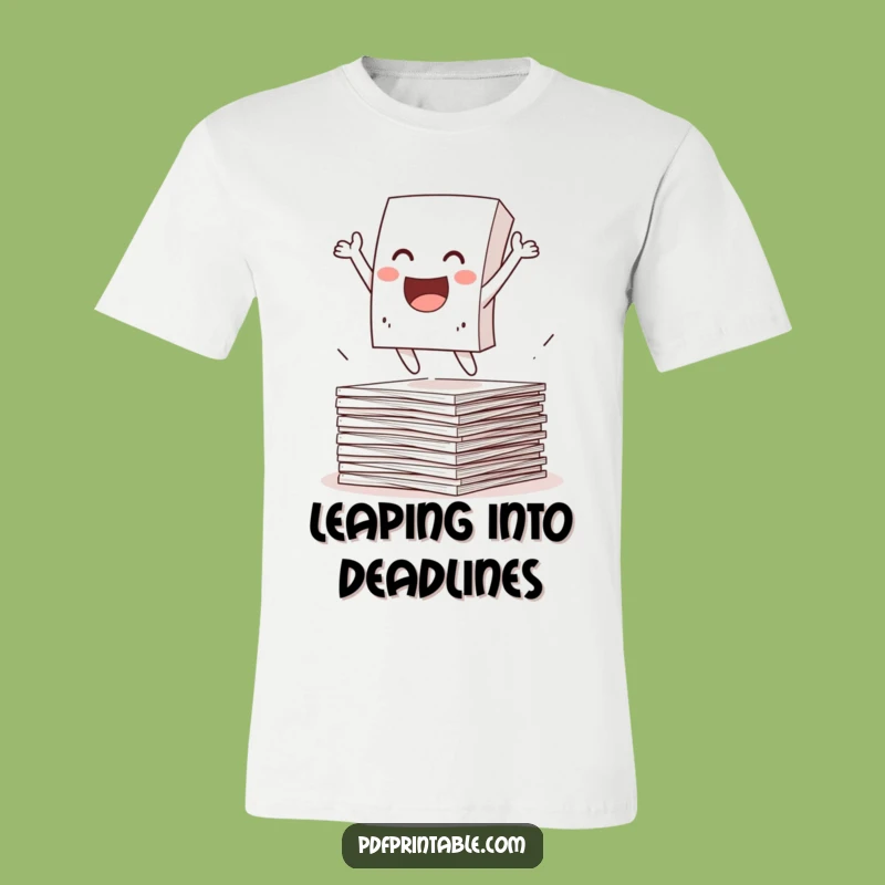 Funny Paper Character T-Shirt - Escaping Papers Tee - Hilarious Funny Gift!