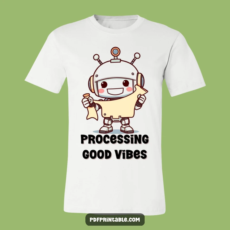 Funny Robot Scroll T-Shirt: Hilarious Tee for Tech Lovers and Storytellers