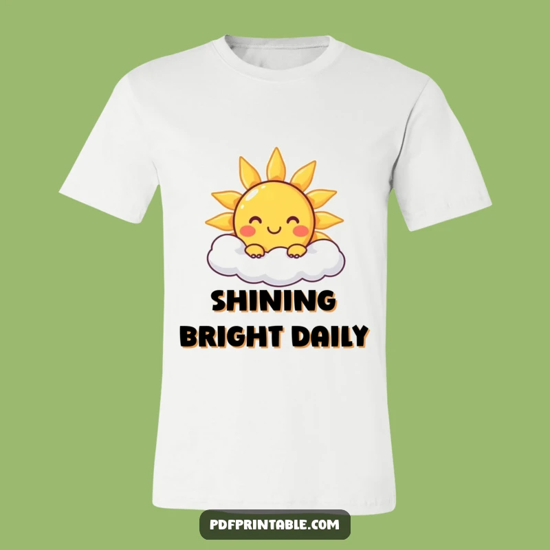 Funny Sun and Cloud Tee: Wear Your Sunshine and Smiles All Day Long