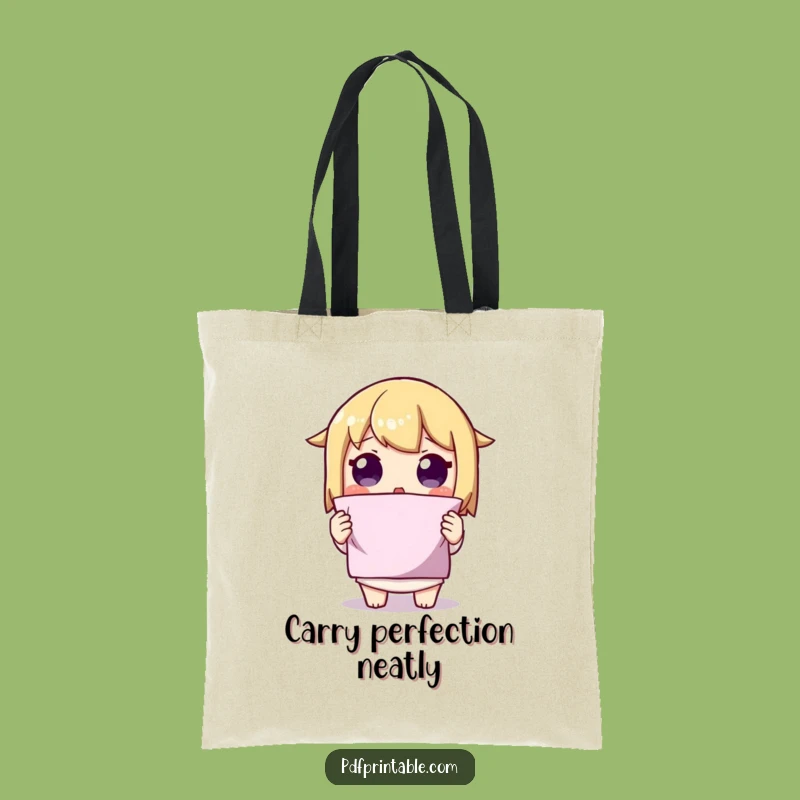 Carry Your Creations: Funny Folded Tote Bag, a Smart Funny Gift!