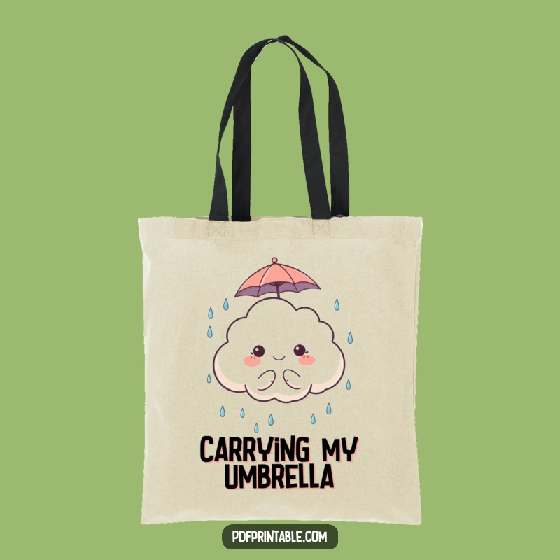Funny Cloud Tote Bag: Carry Your Sunshine (and Rain) in Style