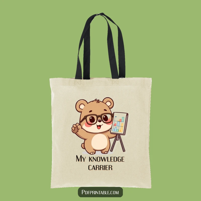 Funny Bear Analyst Tote Bag: Hilarious and Practical Bag for Smarties