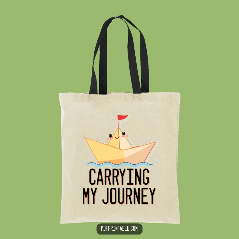 Funny Paper Boat Tote Bag: Carry Your Adventures with Hilarious Style