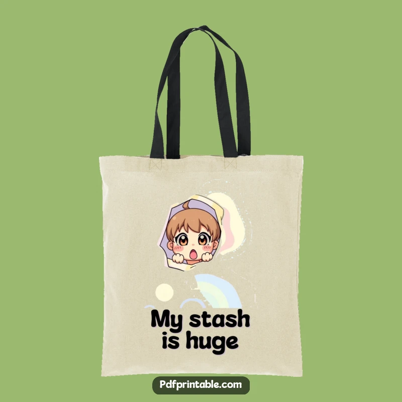 Funny Surprise Page Character Tote Bag: Carry Fun, Colorful Page, Fun Gift