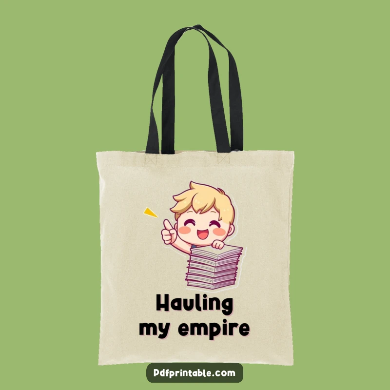 Carry Your Success: Funny Pointing Papers Tote Bag, a Smart Funny Gift!